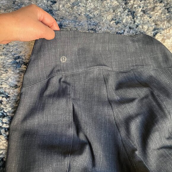 Lululemon Here to There High-Rise Crop 7/8, Charcoal Textured Color, size 2 - Picture 4 of 7